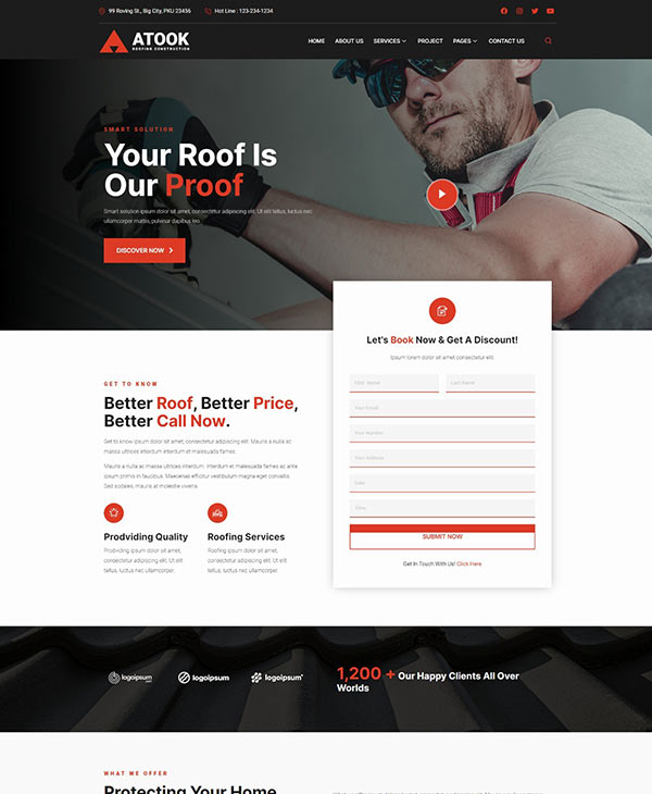 Atlook Roofers - Complete Digital Presence and Lead Generation Funnel
